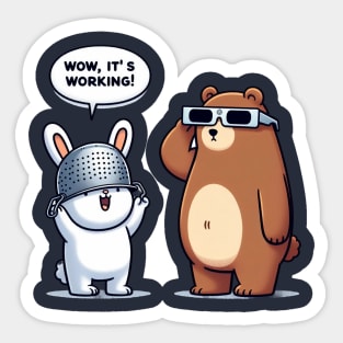 Bear And Bunny Sticker